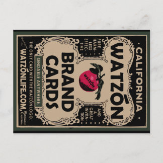 Cartão Postal Watzón Marca Vintage ©