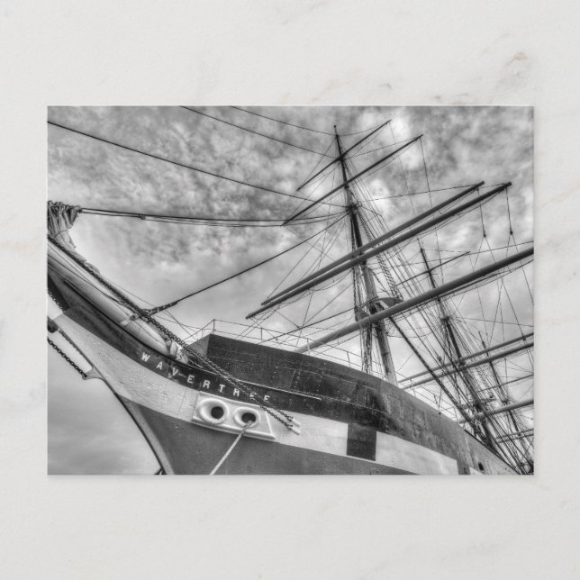 Cartão Postal Wavertree - Navegação (Frente)