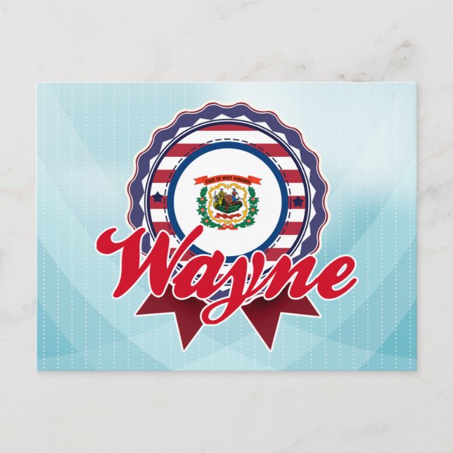Cartão Postal Wayne, WV (Frente)