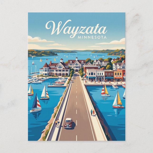 Cartão Postal Wayzata EUA (Frente)