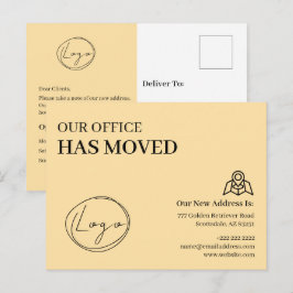 Cartão Postal We Have Moved Office Business Address Change