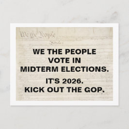 Cartão Postal We the People Vote in 2026 Midterm Elections