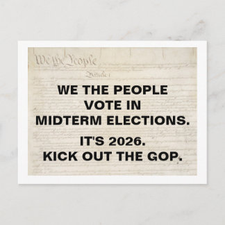 Cartão Postal We the People Vote in 2026 Midterm Elections
