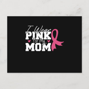 Cartão Postal Wear Pink Mom Mother Family Matching Breast Cancer