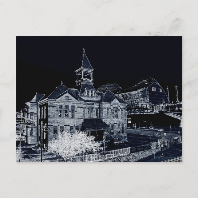 Cartão Postal Webster House e Kauffman Center (Frente)