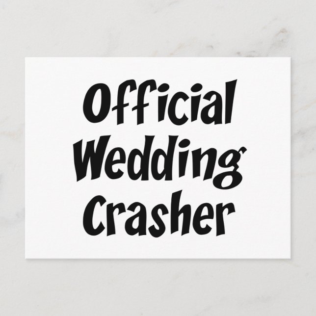 Cartão Postal Wedding Crasher (Frente)