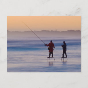 Cartão Postal Wedge Island (pescadores de plataforma)