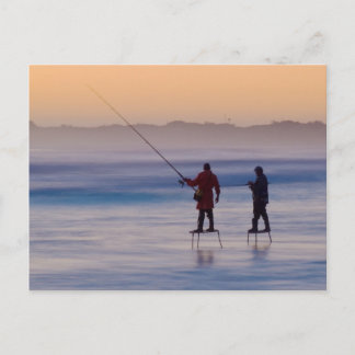 Cartão Postal Wedge Island (pescadores de plataforma)