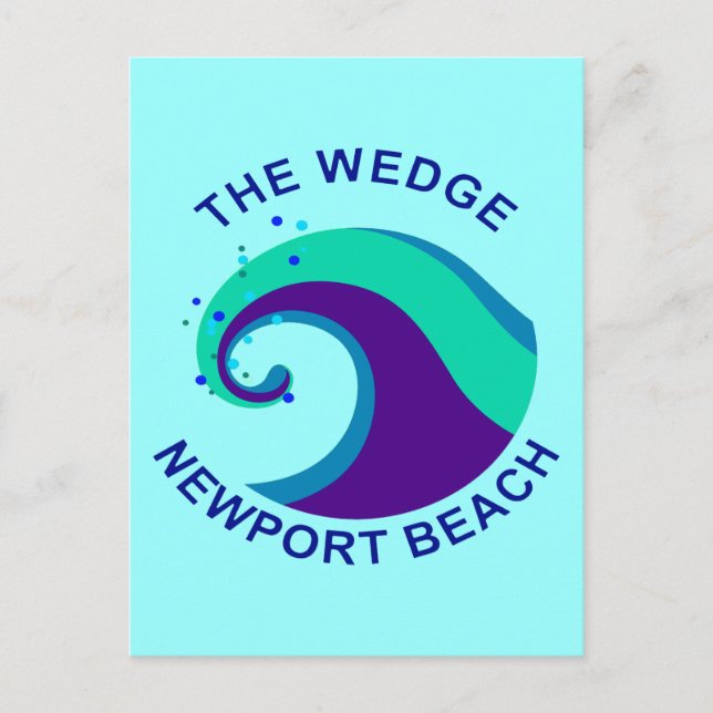 Cartão Postal Wedge, Newport Beach (Frente)