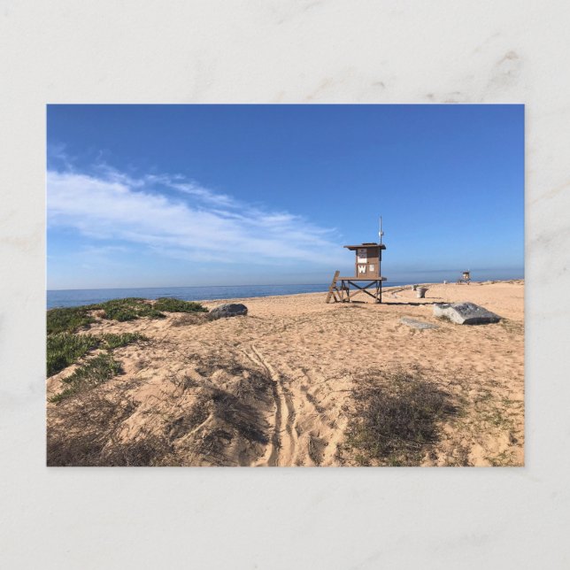 Cartão Postal Wedge, Newport Beach, Califórnia (Frente)