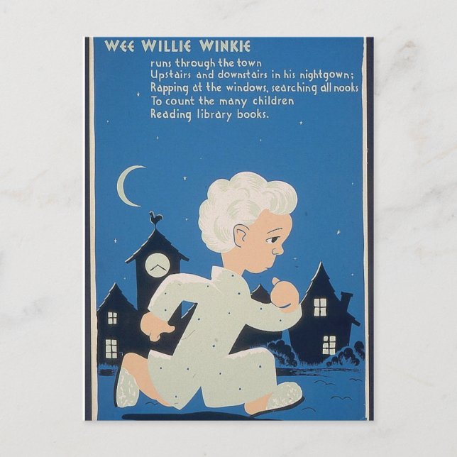 Cartão Postal Wee Willie Winkie (Frente)