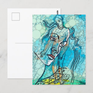 Cartão Postal Wegelia, Infinity Dots por Depois de Francis Picab