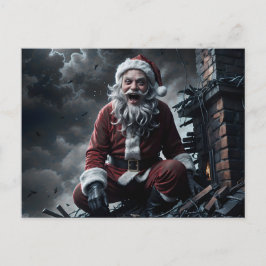 Cartão Postal Weihnachten mit Santa Claus bösem Zwilling