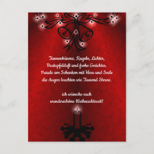 Cartão Postal Weihnachtsgedicht Deutsch, Adicione Seu Cartão-Po