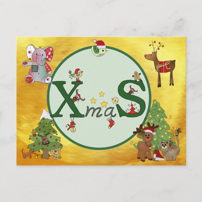 Cartão Postal Weihnachtskolage Postkarte (Frente)