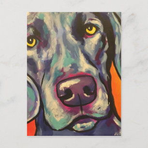 Cartão Postal weimaraner
