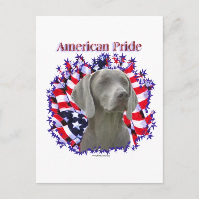 Cartão Postal Weimeraner Pride (Frente)