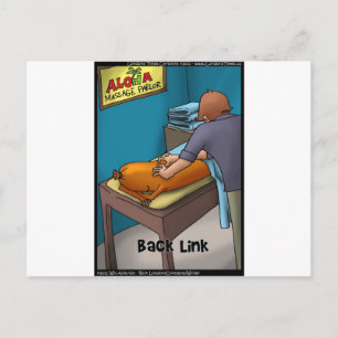 Cartão Postal Weiner Massage aka Backlink Funny Gifts & Cards