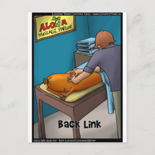 Cartão Postal Weiner Massage aka Backlink Funny Gifts & Cards