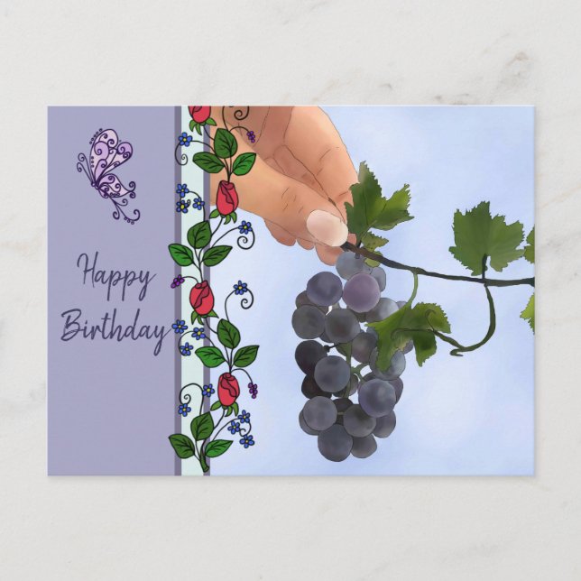 Cartão Postal Weintrauben (Frente)