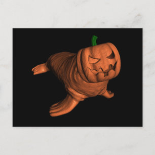 Cartão Postal Weird Halloween Walrus