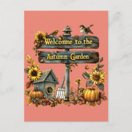 Cartão Postal Welcome to Automn
