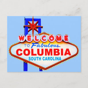 Cartão Postal Welcome To Fabulous Columbia SC Postcard