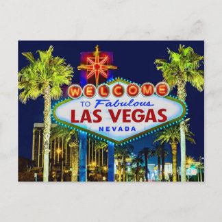 Cartão Postal Welcome to Las Vegas Postcard