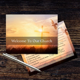 Cartão Postal Welcome To Our Church Sunrise Dove Visitors