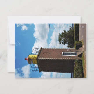 Cartão Postal Welkom thuis, vuurtoren Willemstad Nederland.