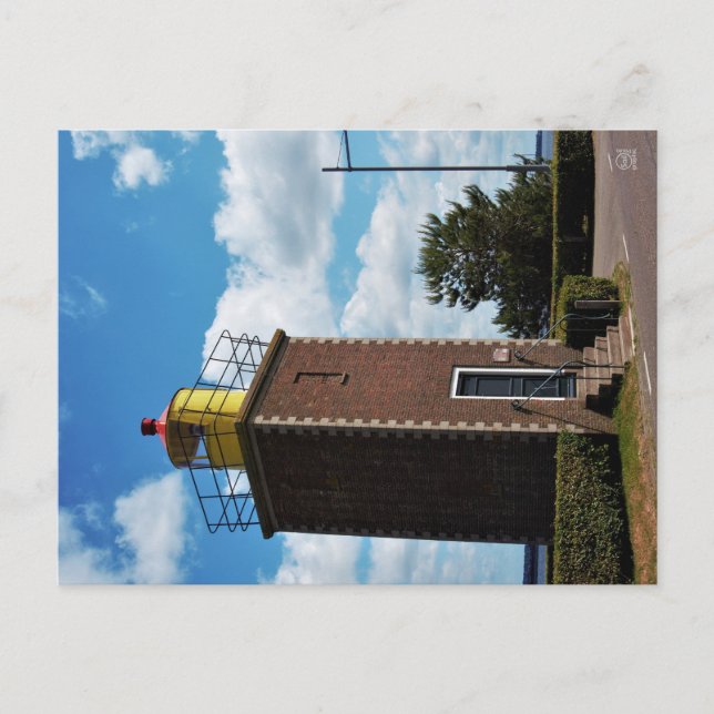 Cartão Postal Welkom thuis, vuurtoren Willemstad Nederland. (Frente)