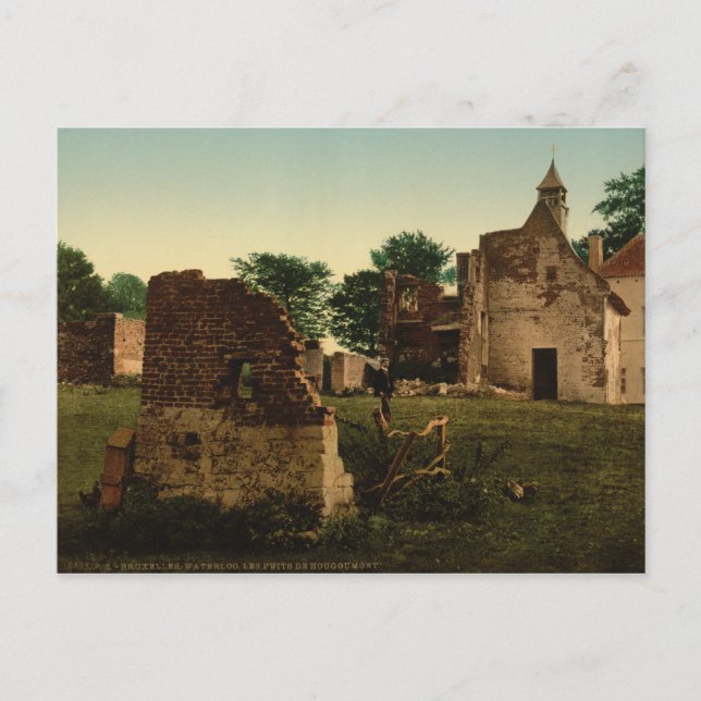 Cartão Postal Wells of Hougoumont, Waterloo, Bélgica (Frente)