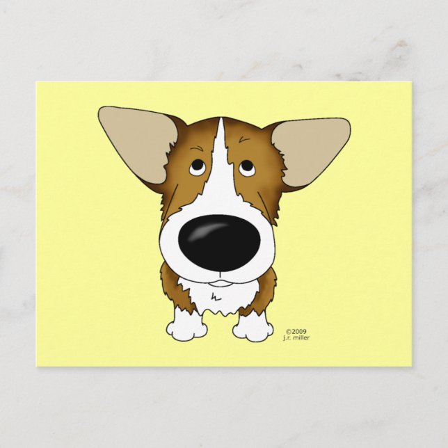Cartão postal Welsh Corgi (Frente)