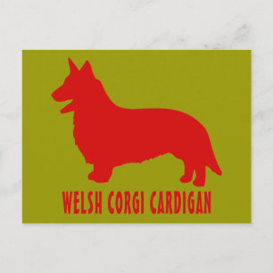 Cartão Postal Welsh Corgi Cardigan