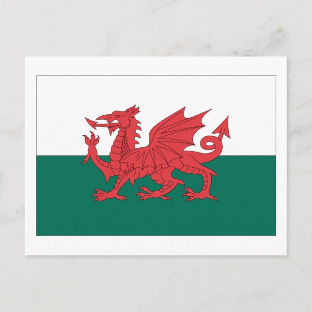 Cartão Postal Welsh Flag (Frente)
