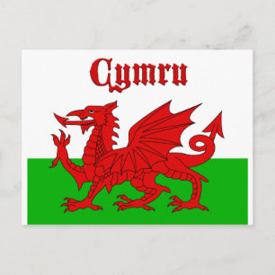 Cartão Postal Welsh Flag Cymru