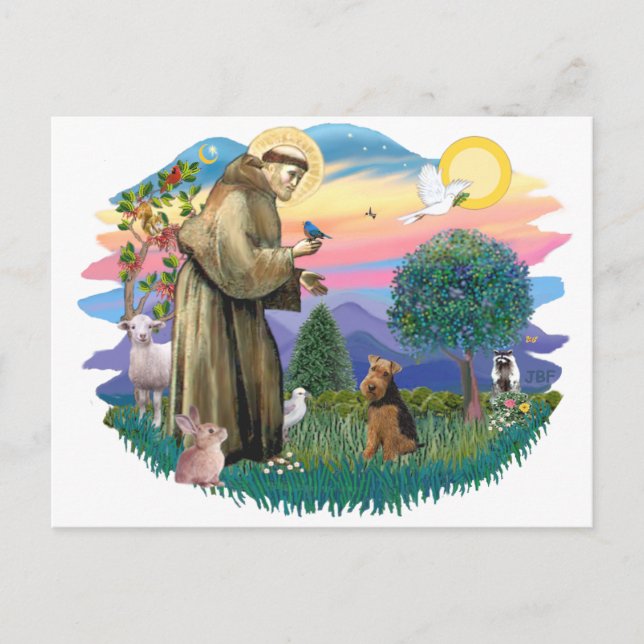 Cartão Postal Welsh Terrier (Frente)