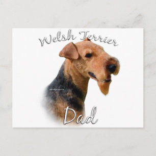 Cartão Postal Welsh Terrier Pai 2