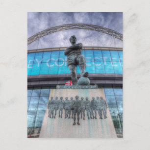 Cartão Postal Wembley Stadium da estátua de Bobby Moore