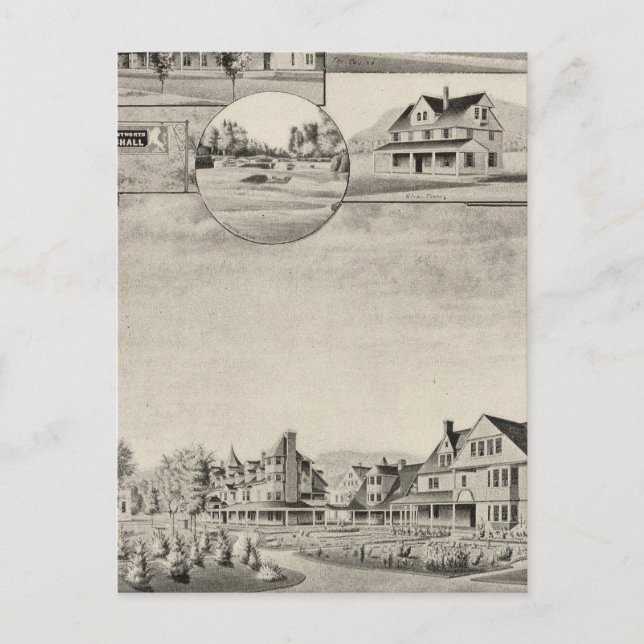 Cartão Postal Wentworth Hall, Algodão (Frente)