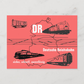 Cartão Postal Werbedesign Deutsche Reichsbahn