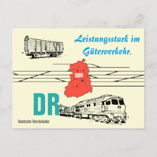 Cartão Postal Werbedesign Deutsche Reichsbahn Güterverkehr.
