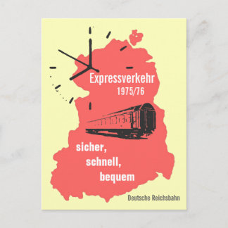 Cartão Postal Werbedesign Reiseverkehr Deutsche Reichsbahn DDR