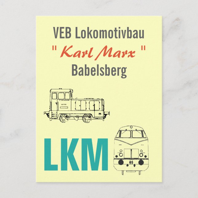 Cartão Postal Werbedesign Reiseverkehr Deutsche Reichsbahn DDR (Frente)