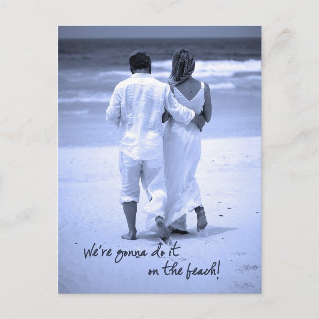 Cartão Postal We're Gonna Do It On The Beach! (Frente)