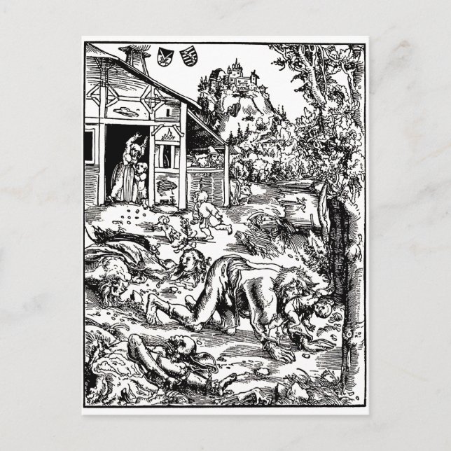 Cartão Postal werewolf-clipart-8 (Frente)