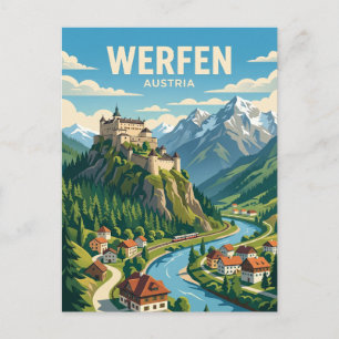 Cartão Postal Werfen Áustria
