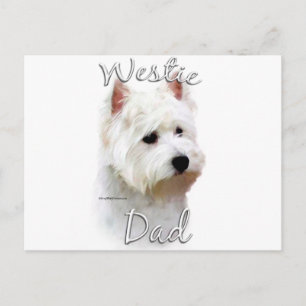 Cartão Postal West Highland White Terrier Pai 2