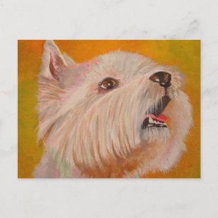Cartão Postal West Highland White Terrier Retrato