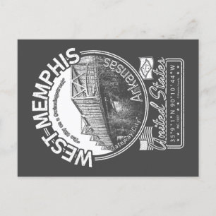 CARTÃO POSTAL WEST MEMPHIS ARKANSAS - PONTE MEMPHIS